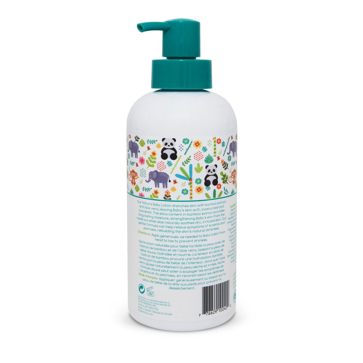 Baby Boo Bamboo Ensemble de Nettoyant et de Lotion Tout Naturel Sans Parfum + Cadeau Boni – Lingettes de Voyage