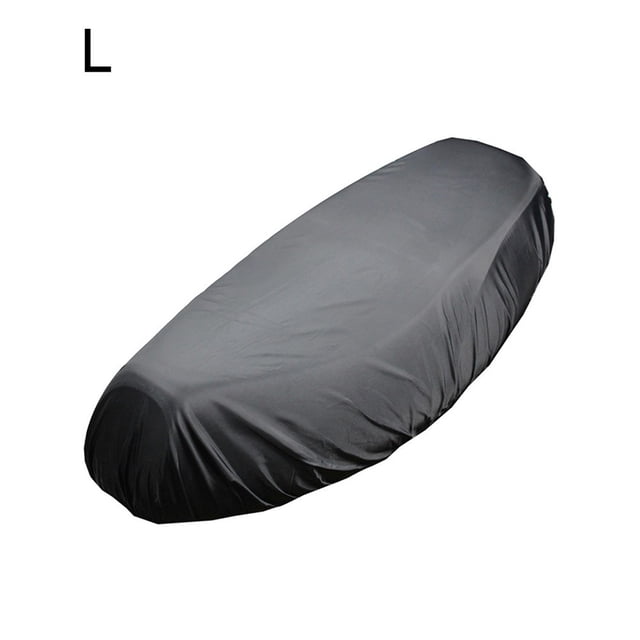 Motorcycle Rain Seat Cover Universal Flexible Waterproof Saddle Cover Black