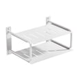 thumbnail image 1 of simhoa 2 Layers Projector Shelf Wall Mount Aluminum for Office TV Boxes Living Room White, 1 of 8