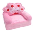 thumbnail image 2 of Toddler Chair, Foldable Cloth Sponge Soft Fold Out Couch Bed Floor Cushion Armrest Sofa for Napping Playing Sleeping Reading, 2 of 8