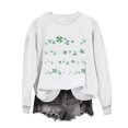 thumbnail image 2 of Saint Patrick Shirt Chandail à Col Rond pour Femmes Imprimé Fête de la Saint-Patrick à Manches Longues Fête de la Saint-Patrick Shirt, 2 of 4