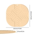 thumbnail image 3 of Silicone Mat for Air Fryer Countertop Protection 10.4x10.4 Inch Heat Resistant Trivet | Multifunctional Non-Slip Kitchen Mat for Hot Pots, Dishes, Baking | Thickened Raised Edges, Easy to Clean, 3 of 6