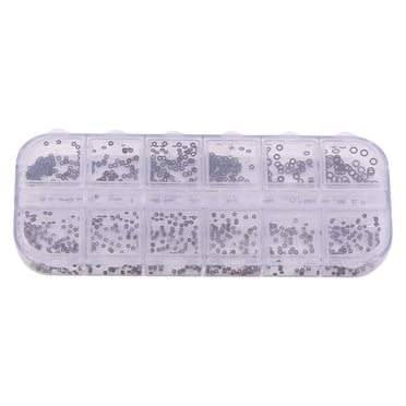 YUMILI 12 Tailles D'anneaux en Caoutchouc pour Montres, Joints D'étanchéité, Joints Toriques électriques, Coffret de Joints Toriques pour Joint étanche, Réparation Rapide (1,4-2,8 mm)