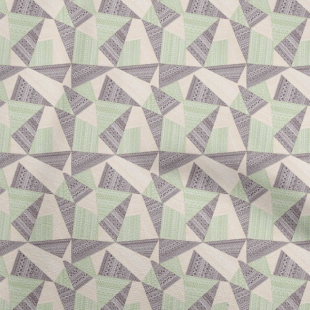 oneOone Velvet Light Green Fabric Tribal Fabric For Sewing Printed Craft Fabric By The Yard 58 Inch Wide