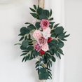 thumbnail image 4 of Rustic Artificial Flower Swag Handmade Hanging for Wreath Handmade Parties Arbor Ornament Pink, 4 of 9