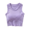 thumbnail image 1 of SwiftWear Womens U Back Sports Shaping Bras Padded High Neck Crop Workout Cotton Tank Tops, 1 of 9