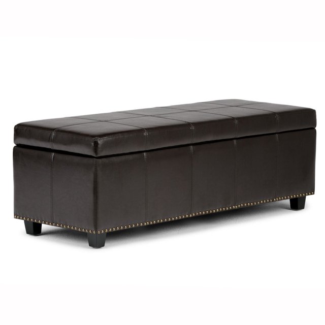 Grand pouf de rangement rectangulaire Stanford de WyndenHall