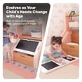 thumbnail image 2 of Step2 Harmony Toy Storage Box with Chalkboard Lid, Kids Toy Organizer and Activity Storage for Toddlers and Kids, Ages 2+, Rose Pink, 2 of 8