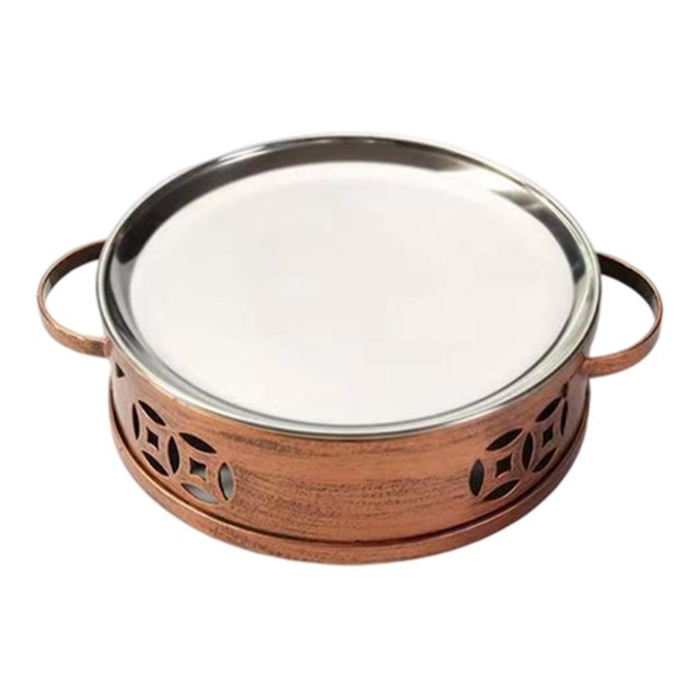 Elodie Chafing Dish Baking Tray Household Shallow Plate for Food Deep Frying Frying 23cmx5.7cm
