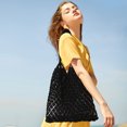 thumbnail image 3 of Cotton Crochet Shoulder Bag - Handmade Boho Purse for Summer Outings & Casual Use, 3 of 7