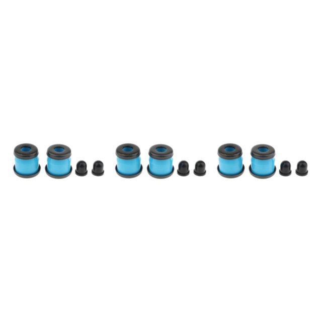 Decodeary Kit de Reconstruction de Planche à Roulettes Rondelles pour Tasses Pivotantes pour 2 Camions 3,25 Pouces Bleu 3,25 Pouces 3ensemble