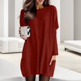 thumbnail image 2 of TJAZFJPA Robe d'Été Grande Taille pour Femmes Manches Longues Col Rond Longueur Genou Robe Slim Aguichant Décontractée Robe de Vacances Tournée Robes d'Hiver Tendance 2025 Robe de Soleil pour Femmes, 2 of 4