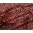 thumbnail image 4 of oneOone Silk Tabby Fabric Leaves & Chevron Block Print Fabric By Yard 42 Inch Wide, 4 of 4