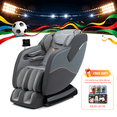 thumbnail image 1 of Costway Fauteuil Inclinable de Massage Zéro Gravité à Piste SL Relaxation38 avec Roulettes pour Pieds Extensibles Thaï, Commande Vocale, Gris, 1 of 10