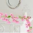 thumbnail image 4 of XYAIYT Simulation Spring Flower Wall Hanging,72.83in Artificial Orchid Vines for Indoor Living Room Decor,Rattan Decorative Hanging for Weddings,Events Home Styling(Pink), 4 of 6