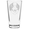 thumbnail image 1 of Mucuchies Thème Chien Etched Tout Usage Pinte en Verre 16oz, 1 of 3