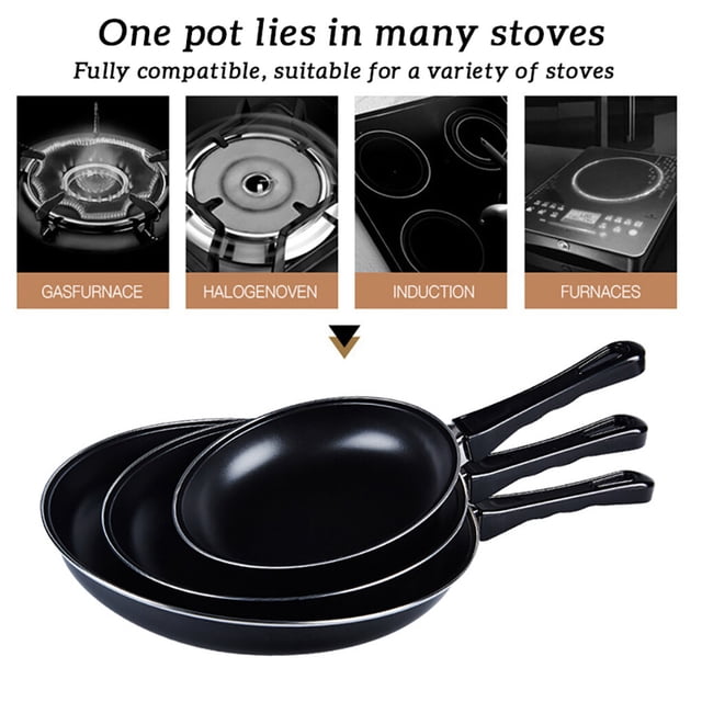 thinsony Frying Pan Non-stick Mini Thick Steak Flat Pan Iron Pancake Egg Fryer Kitchen Cookware, 20cm