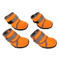 thumbnail image 1 of Boots 4pcs Dog Boots Soft Rubber Waterproof Pet Dog  Protector with Reflective Straps for Outdoor Activities, 1 of 7