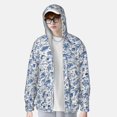thumbnail image 2 of Vsdgher Rabbit And Butterfly Print Adult Hoodie Shirts Rash Guard for Men Women,Long Sleeve Sun Protection Fishing Shirts for Athletic Running Swim-3X-Large, 2 of 7