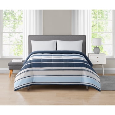 Mainstays Stripe Reversible Comforter Twin