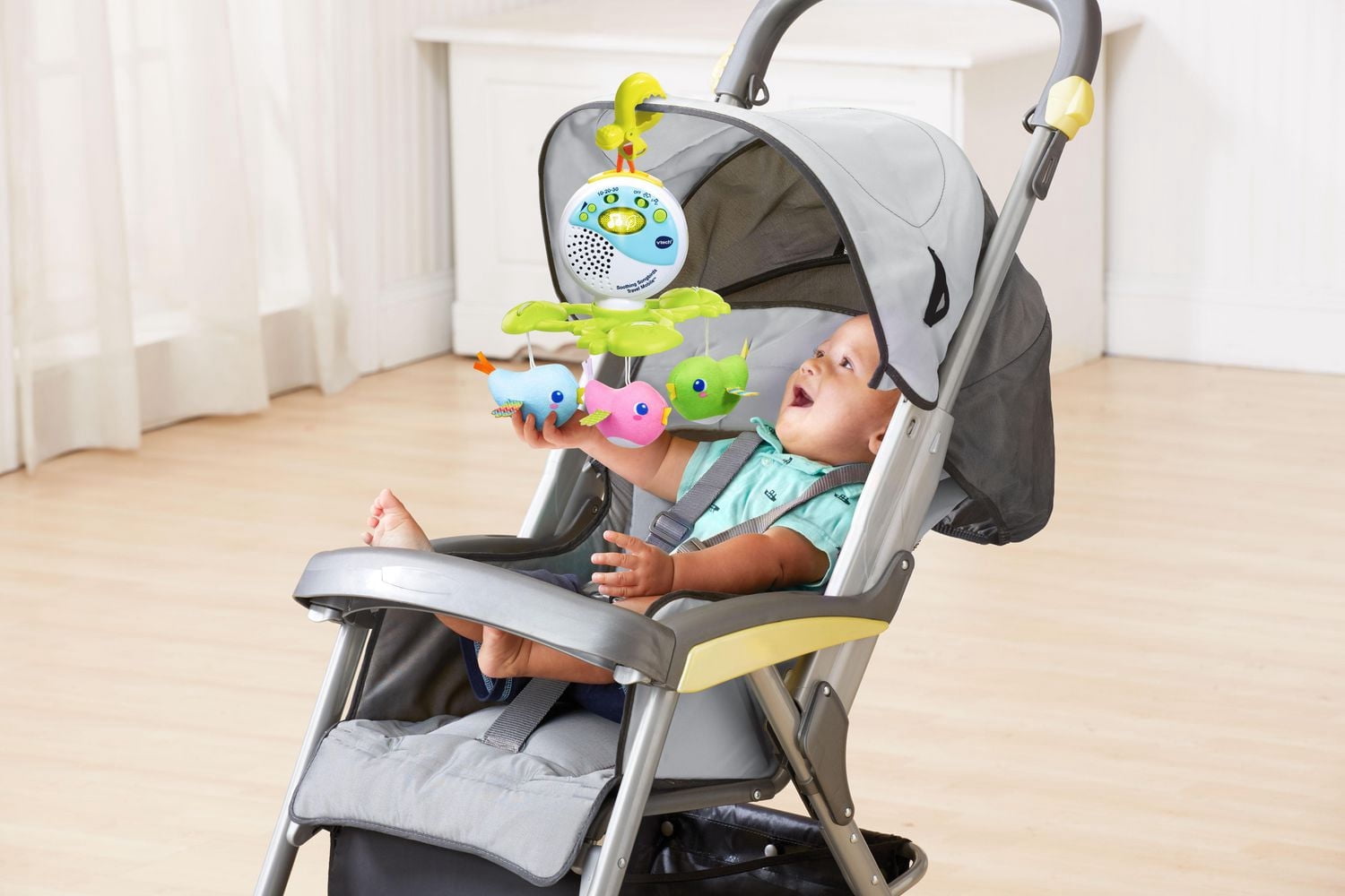 VTech Mobile tourni Cui-Cui - Mobile musical lumineux pour bébé - Version anglaise