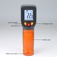 thumbnail image 3 of Infrared , -50~400 degrees Celsius  Laser Target Indicator Digital Non Contact Infrared  Temperature  Data Preservation  for Pipes, 3 of 8