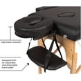 thumbnail image 2 of FDW Table de Massage Lit de Massage 84 Pouces de Long Portable 2 Pliages avec Hauteur Réglable pour le Visage, Noir, 2 of 5