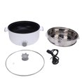 thumbnail image 2 of Hot Pot Electric with Steamer, 1000W Electric Pot with Steaming Basket Multifunctional Non Stick Electric Skillet Electric Cooker with Power Control for Cooking Stewing Steaming, 2 of 7
