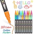thumbnail image 1 of RKSTN Water Color Pen Metal Flash Color Fluorescent Pen Set 3ml Per Pen, 1 of 5