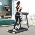 thumbnail image 4 of Gymax Electric Folding Treadmill Portable Cardio Running Machine w/ APP Control Silver, 4 of 10