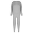 thumbnail image 4 of Timegard Ensembles 2 Pcs pour Femmes Col Ras du Cou Haut à Manches Longues Pantalon de Course Tenues d'Automne Confortables avec Poches, 4 of 6