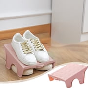 LSLJS Home Storage Shoe Rack Double Tier Shoe Tray Rack Dormitory Shoe Cabinet Tiered Shelf, Shoe Rack