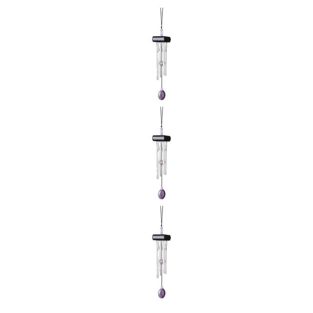 mmirethe Multiple Styles And Colors Wind Chimes For Wide Application Unique Style Wind Chime Pendant black 3Set