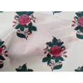 thumbnail image 4 of oneOone Cotton Poplin Fabric Leaves & Floral Block Printed Fabric 1 Yard 42 Inch Wide, 4 of 4