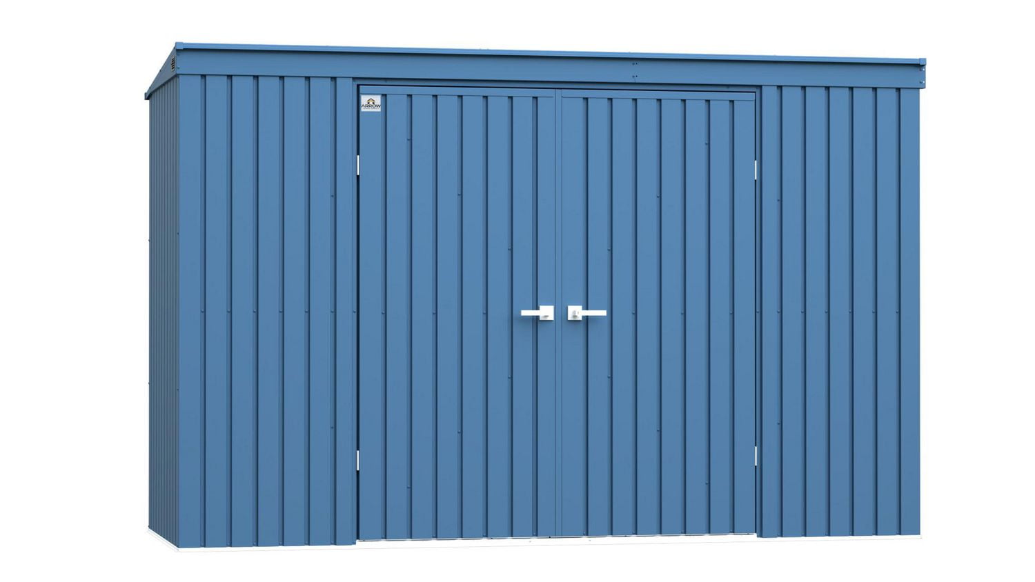 Arrow Elite - Abri de rangement en acier, 10 x 4, bleu gris