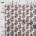 thumbnail image 2 of oneOone Rayon Brown Fabric Paisleys Sewing Material Print Fabric By The Yard 56 Inch Wide, 2 of 5