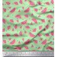thumbnail image 1 of Soimoi Rayon Fabric Seeds & Watermelon Fruits Fabric Prints by Yard 42 Inch Wide, 1 of 3