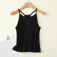 thumbnail image 2 of Birdeem Camisole pour Femmes Manteau Décontracté et Tendance pour Femmes Couleur Unie Col Rond Sans Manches, 2 of 12