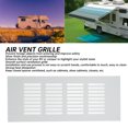 thumbnail image 3 of Air Vent Grille, Aluminum Alloy Silver Rectangular Ventilation Grille Cover for Cabinet Closet RV, 3 of 7