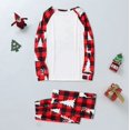 thumbnail image 4 of Pyjamas de Noël Assortis pour la Famille Ensembles Assortis Noël Hommes Papa Blouse Imprimée Hauts à Col Rond+pantalons Ensemble de Pyjamas Assortis pour la Famille Pyjamas pour Hommes en Liquidation, 4 of 5
