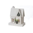 thumbnail image 1 of Maison En Bois Blanche À Led 11,81", 1 of 3