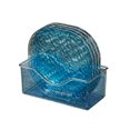 thumbnail image 2 of Cagogo 4-Piece Plastic Serving Trays Set, Dishwasher Safe Reusable Plates with Stackable Base, Snack Plates, Fruit Plates, Bone Plates, Kitchen Plates for Party Dinner, Camping, and Home Use, 2 of 7
