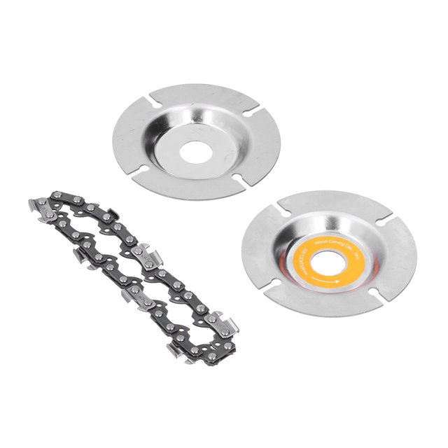 Angle Grinder Chain Disc, 7 Teeth Accurate Woodcarving Accessories Chainsaw Blade Circular For Shaping For Cutting Orange Card