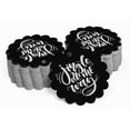 thumbnail image 2 of Inkdotpot Real Silver Foil Jingle All The Way Christmas Tags Favor Hang Paper Tags 50 Pieces, 2 of 6