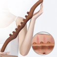 thumbnail image 4 of Massage Tool Roller Accessories Multi Functional Manual Portable Durable Professional Whole Body Use Dark Brown 8 Beads, 4 of 8