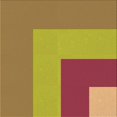 thumbnail image 1 of Ahgly Company Tapis d'Intérieur Lavables à la Machine, Carrés, Transitionnels, Jaunes, Tapis de Zone, 6 Pieds Carré, 1 of 7