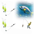 thumbnail image 3 of Double Hook With Reverse Bottom Appearance Used For Fresh Water And Water Fishing Hooks Suitable For Amateur Beginners And Outdoor Professionals. Baitcaster Combo Baitcaster Reels And Rod Combo, 3 of 4