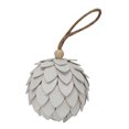 thumbnail image 1 of Ornement en forme de pomme de pin blanche, 1 of 4
