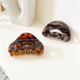 thumbnail image 3 of Tortoise Hair Claw Clip Vintage Tortoise Shell Hair Claw Leopard Hair Clip, 3 of 10