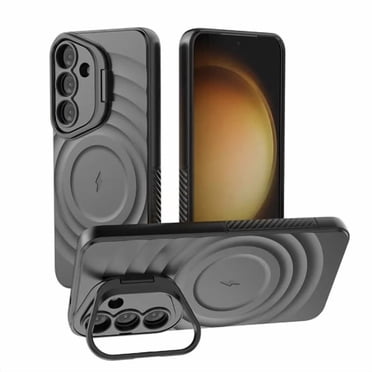 Pour Samsung Galaxy S25 Ultra Étui 5G Magnétique Chargement Sans Fil Support Coulissant pour Objectif Support Housse - Noir
